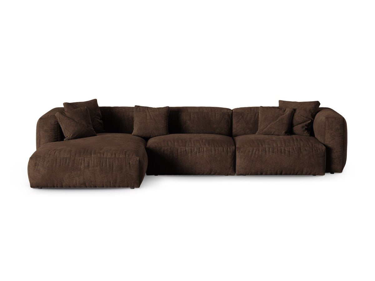 Divano Angolare Componibile XL Martina Seduta Profonda, 3 Posti, 176x330x75