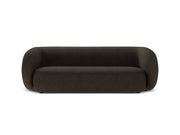 Divano Modulare in Bouclé, "Kate", 3 Posti, 213x99x76 - Marrone