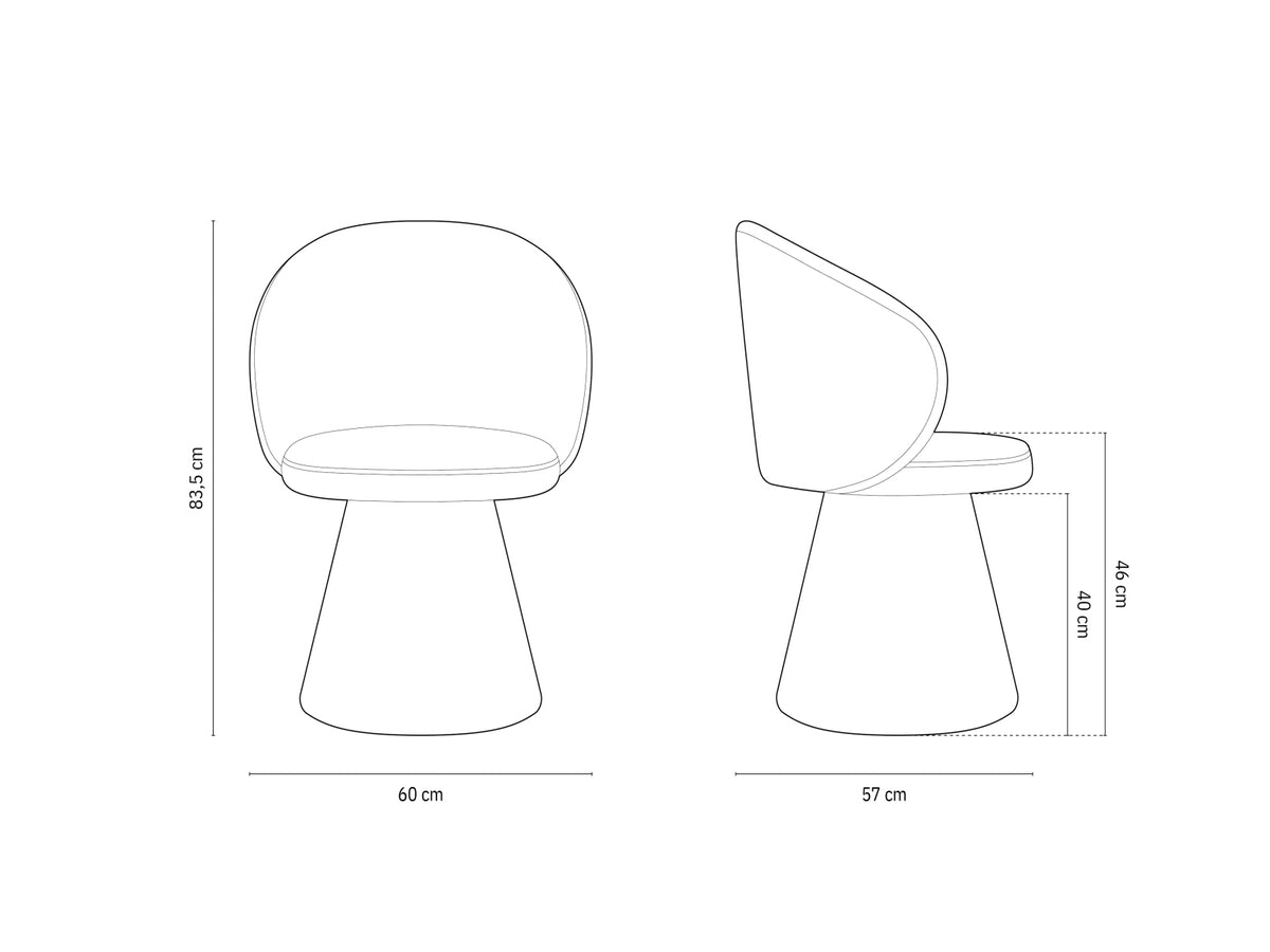 Poltrona Inez, 1 Posto, 57x60x83.5