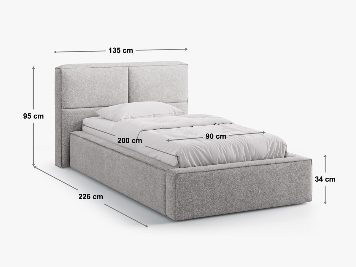 Letto Contenitore con Testata Darren