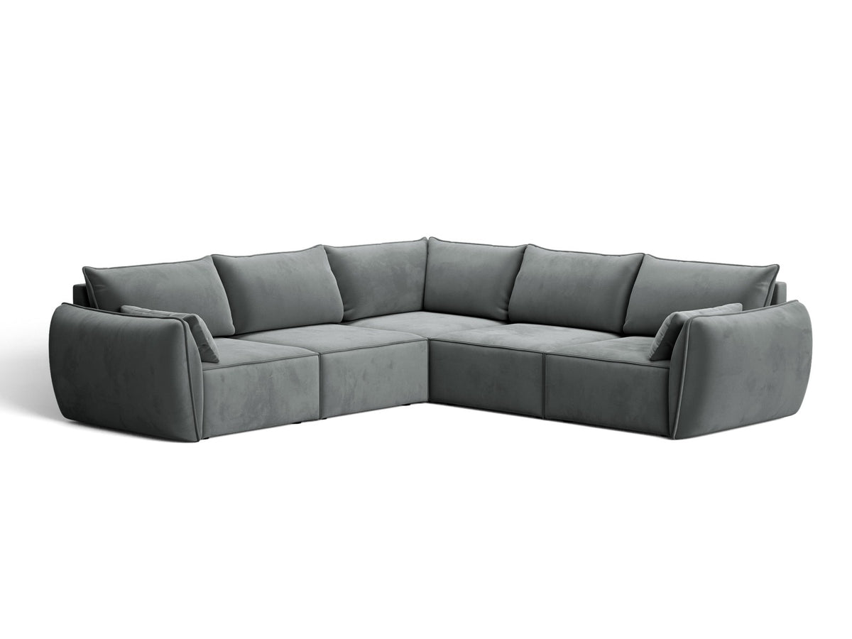 Divano Angolare Simmetrico Kaelle, 7 Posti, 286x286x85
