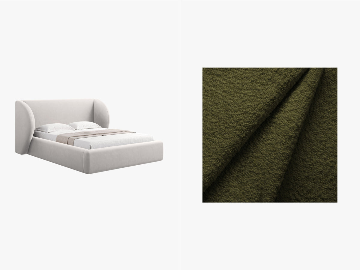 Letto Contenitore con Testata Miley - Nero 160x200