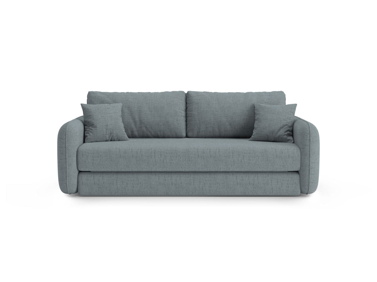 Divano con Funzione Letto, "Dormi", 3 Posti, 225x94x87 - Blu Chiaro