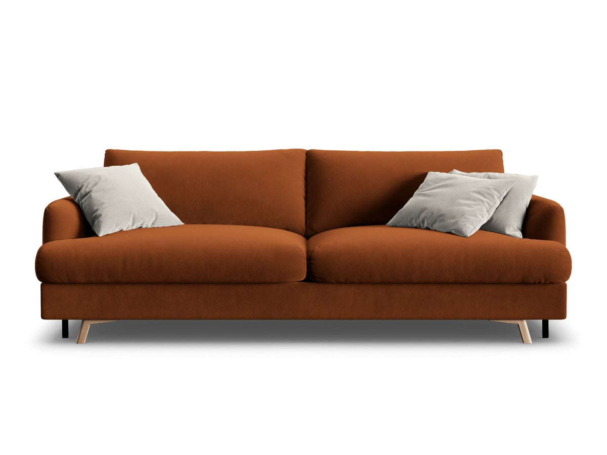 Divano Letto con Contenitore Naomi, 3 Posti, 110x233x95