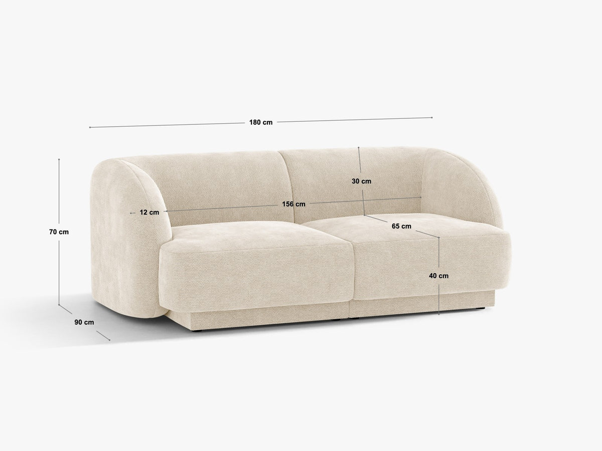 Divano Miley, 2 Posti, 90x180x70