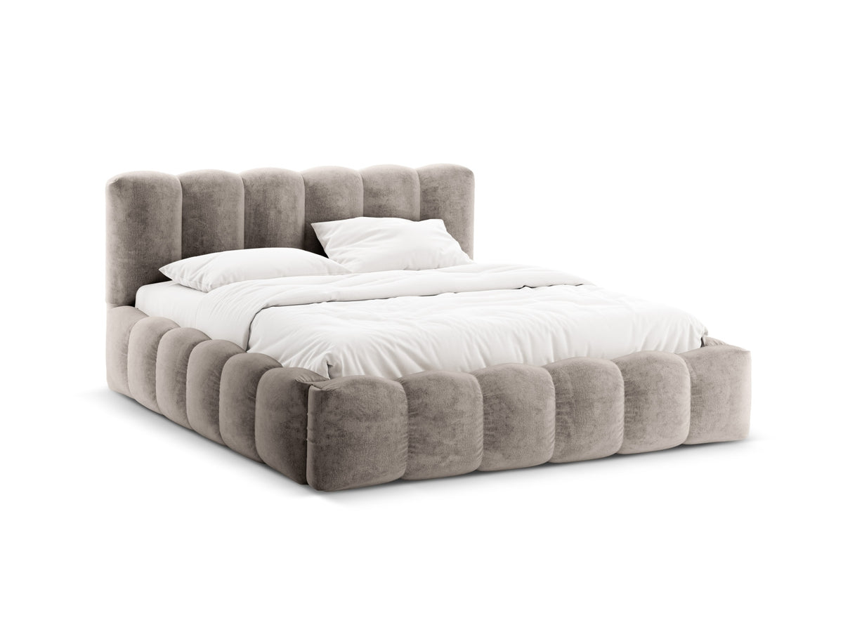 Letto Contenitore con Testata Lupine - Cappuccino 180x200