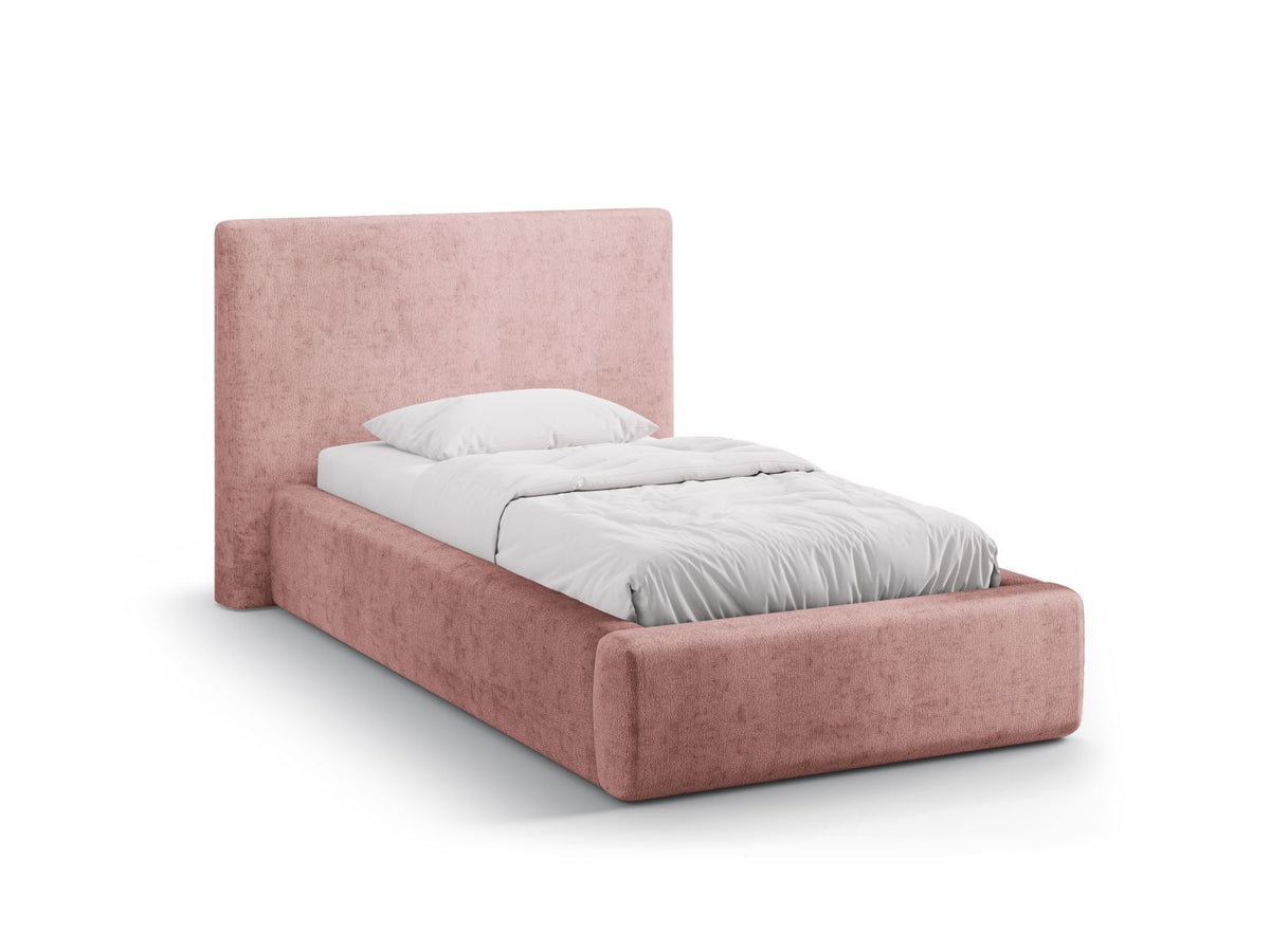 Letto con Contenitore e Testata, "Amy", 220x130x95 - Rosa