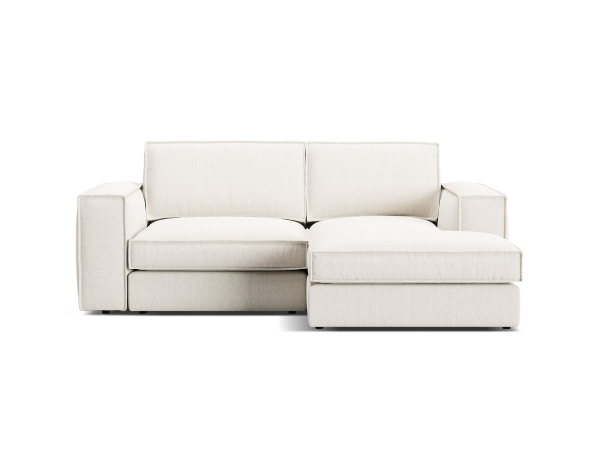 Divano Angolare Modulare Destro, "Pola", 2 Posti, 226x158x88 - Bianco