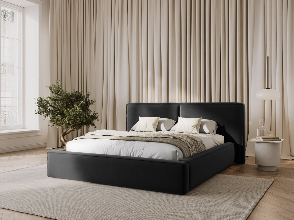 Letto contenitore con testiera doppia, "Jodie", 228x251x97,5