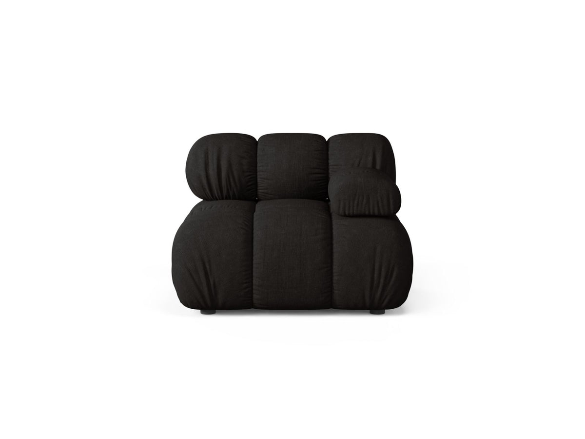 Modulo Destro, "Bellis", 1 Posto, 94x94x70 - Nero