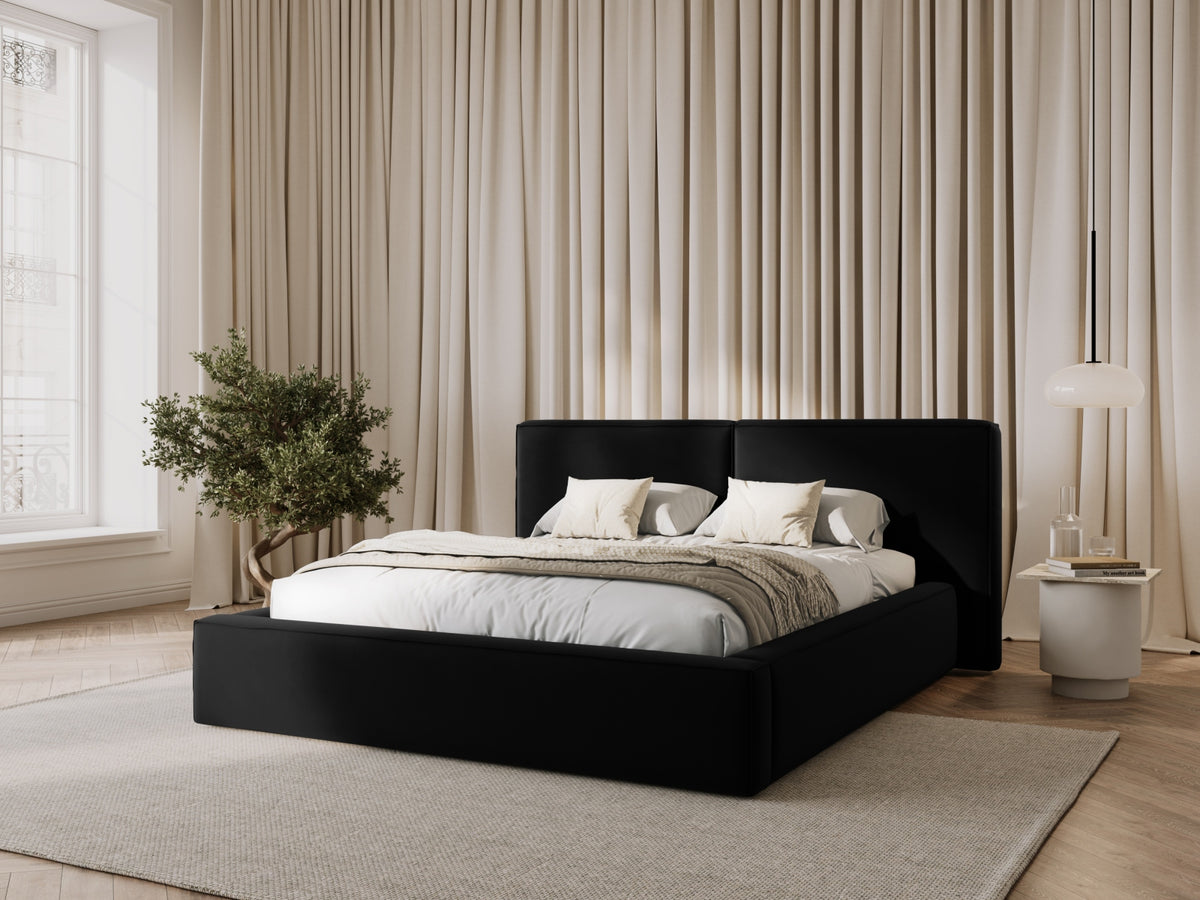 Letto contenitore con testiera doppia, "Jodie", 228x234x97,5
