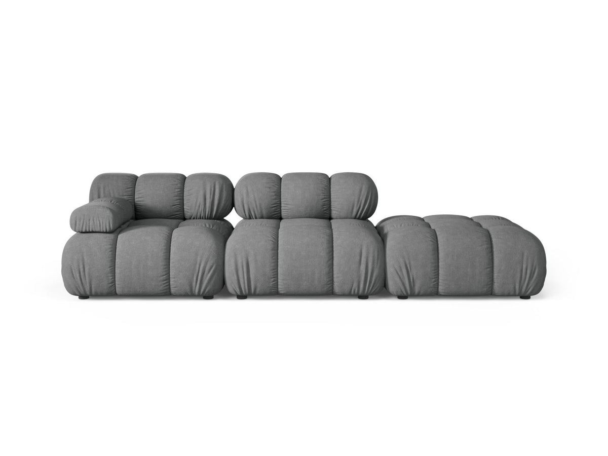 Divano Modulare Destro, "Bellis", 4 Posti, 282x94x70 - Grigio