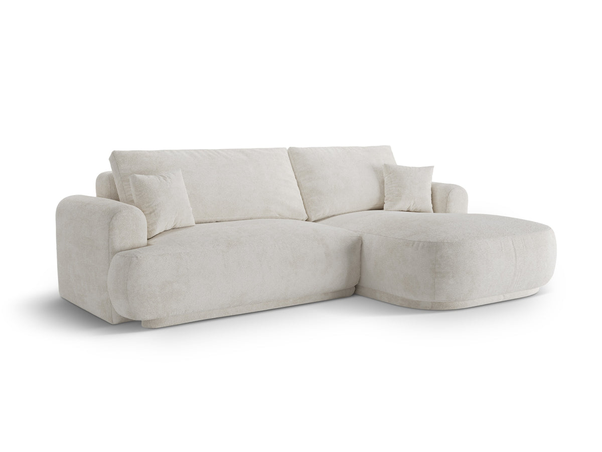Divano Letto Angolare Componibile con Contenitore Ella, 5 Posti, 174x271x88