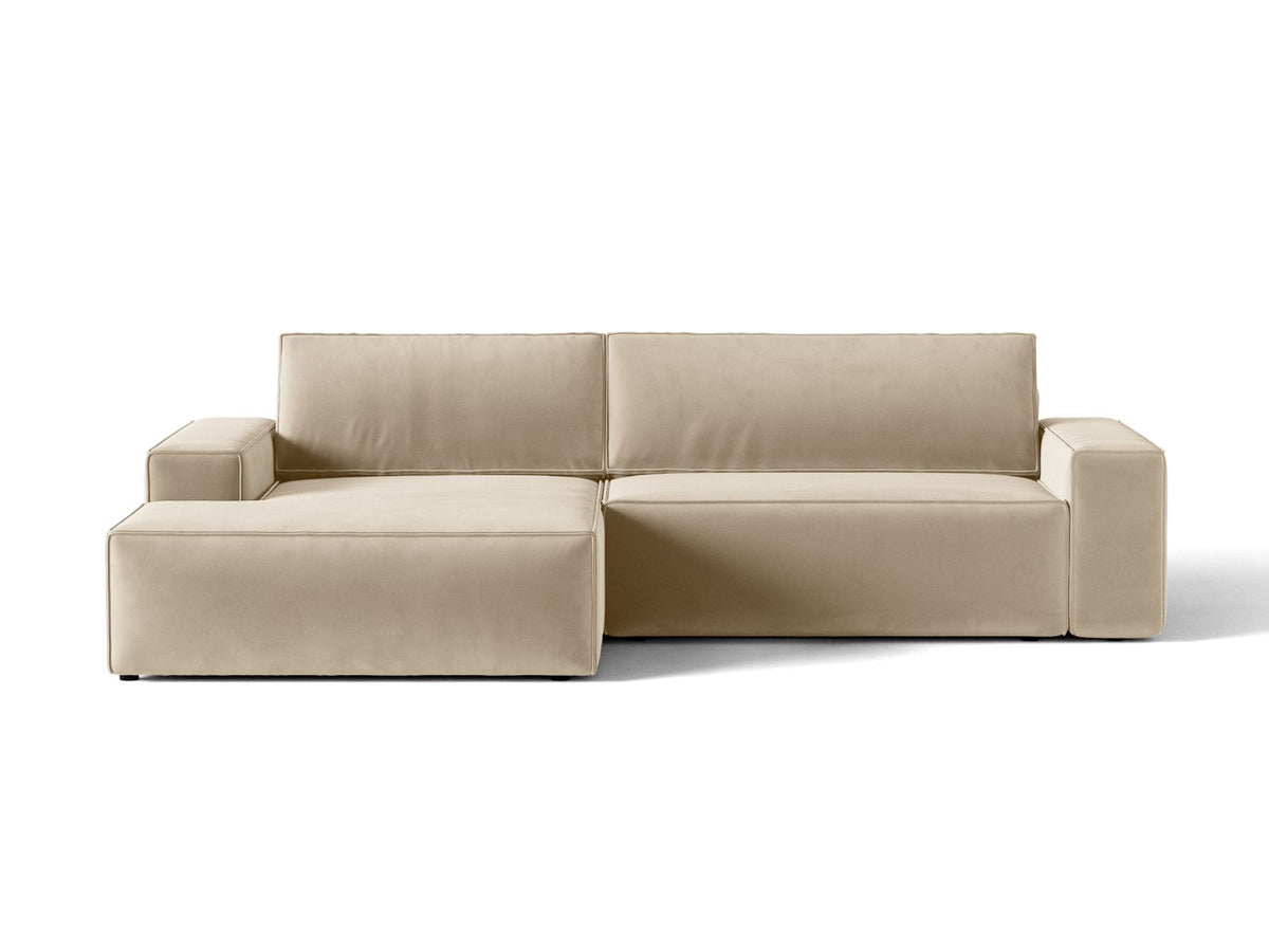 Divano Letto Angolare con Contenitore Jodie, 3 Posti, 151x246x86