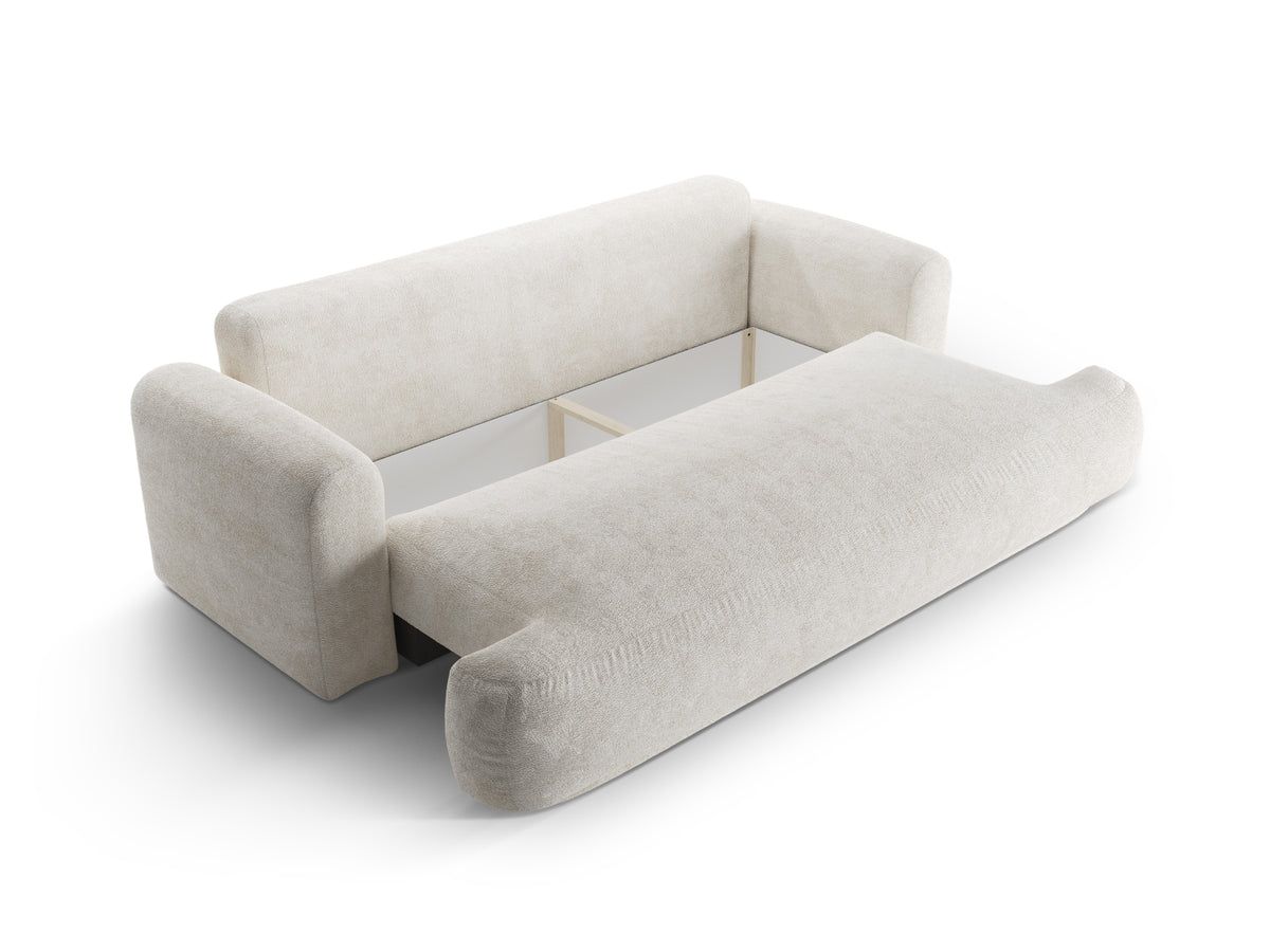 Divano Letto con Contenitore Ella, 3 Posti, 108x253x88