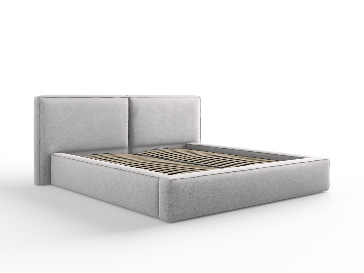 Letto contenitore con testiera doppia, "Jodie", 228x234x97,5