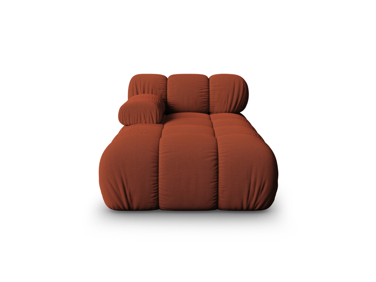 Chaise Longue Sinistra, "Bellis", 1 Posto, 155x94x70 - Mattone