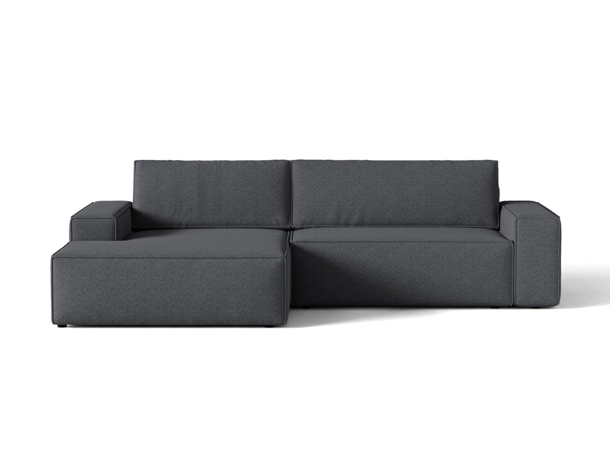 Divano Letto Angolare con Contenitore Jodie, 3 Posti, 151x246x86