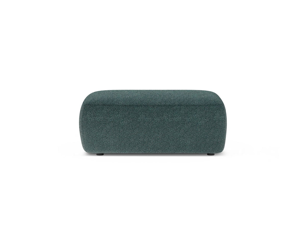 Pouf, "Kate", 1 Posto, 99x60x43 - Verde Blu Melange