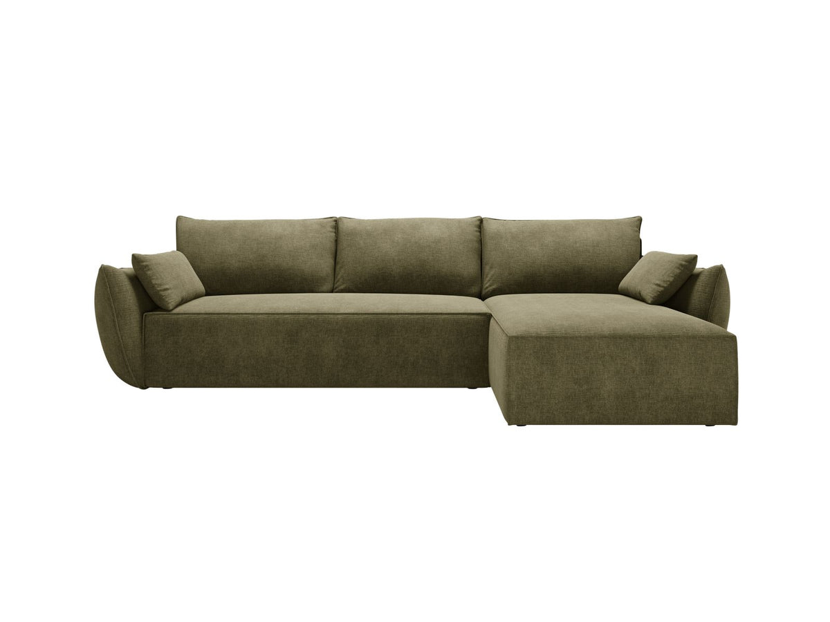 Divano Letto Angolare con Contenitore Kaelle, 4 Posti, 168x262x87