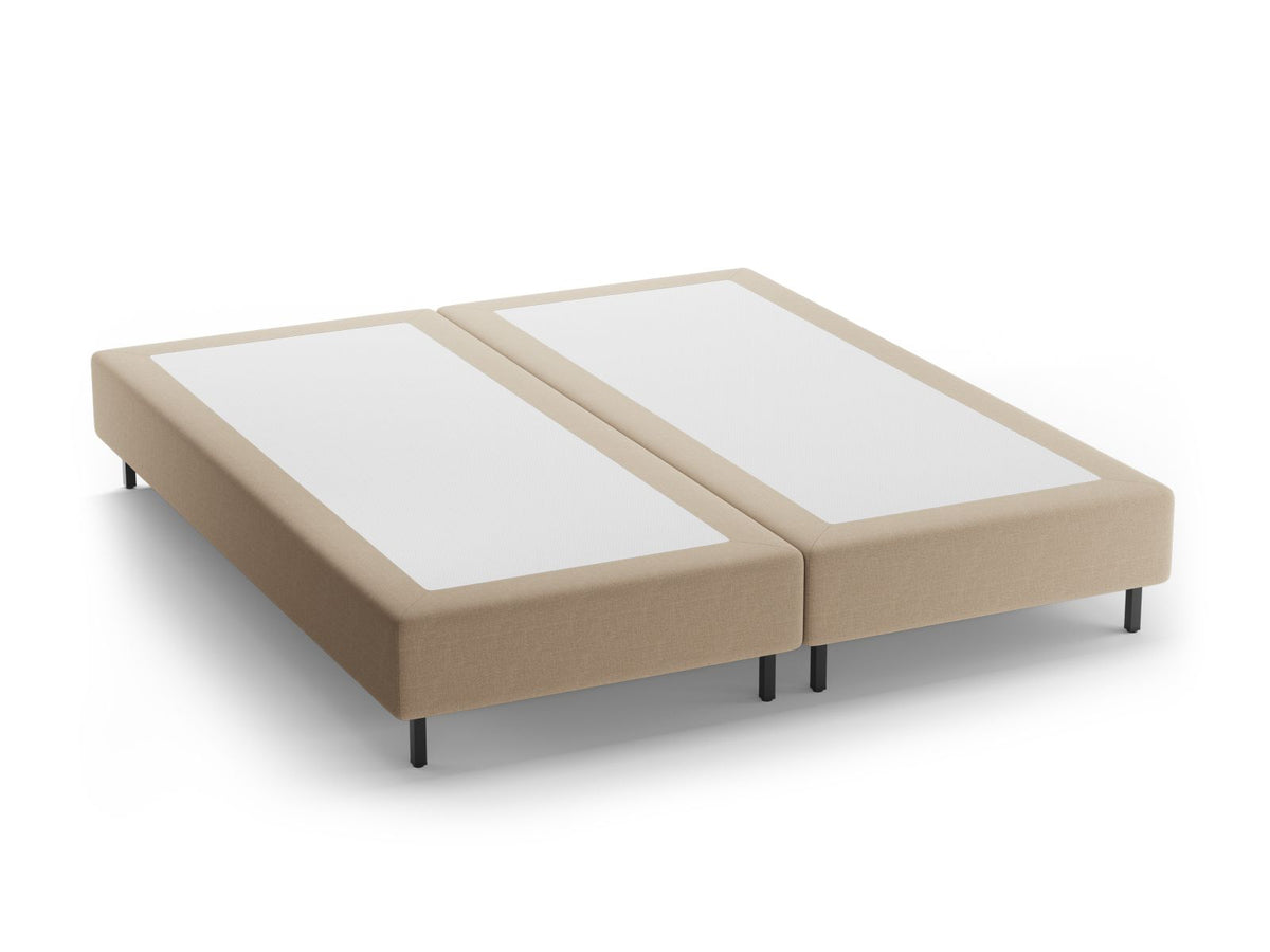 Base Letto Whale Gambe metallo nero - Beige 200x200