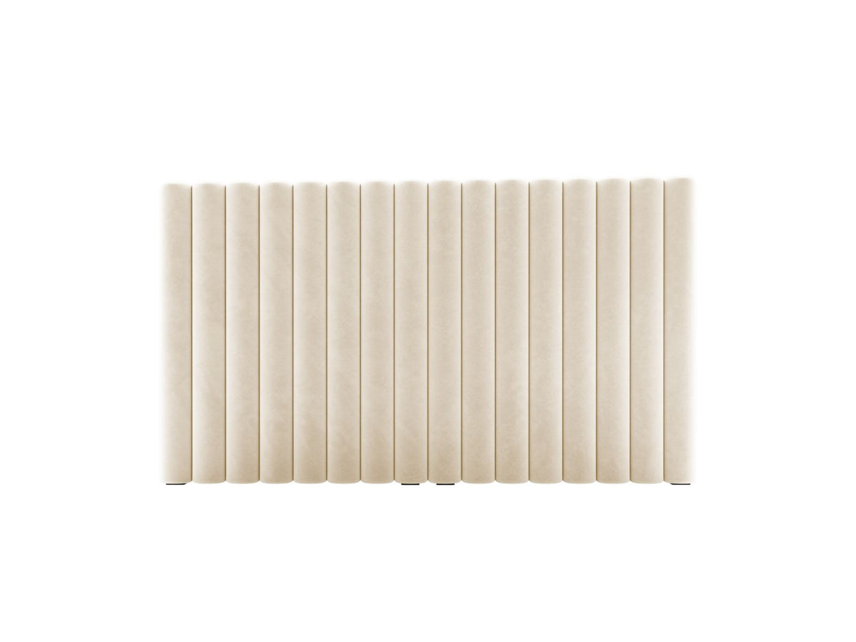 Testata in Velluto, "Mistero", 160x13x95 - Beige