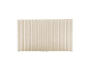 Testata in Velluto, "Mistero", 160x13x95 - Beige