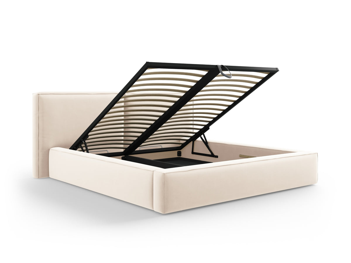 Letto contenitore con testiera doppia, "Jodie", 228x234x97,5