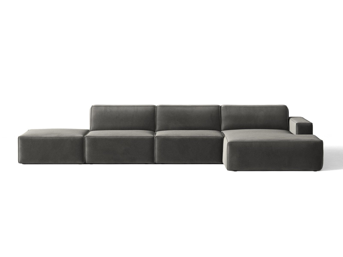 Divano Angolare Componibile Jodie, 5 Posti, 162x341x77