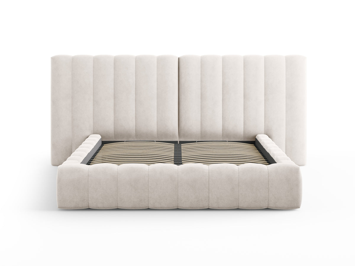 Letto contenitore con testiera doppia, "Kelp", 230x250x100