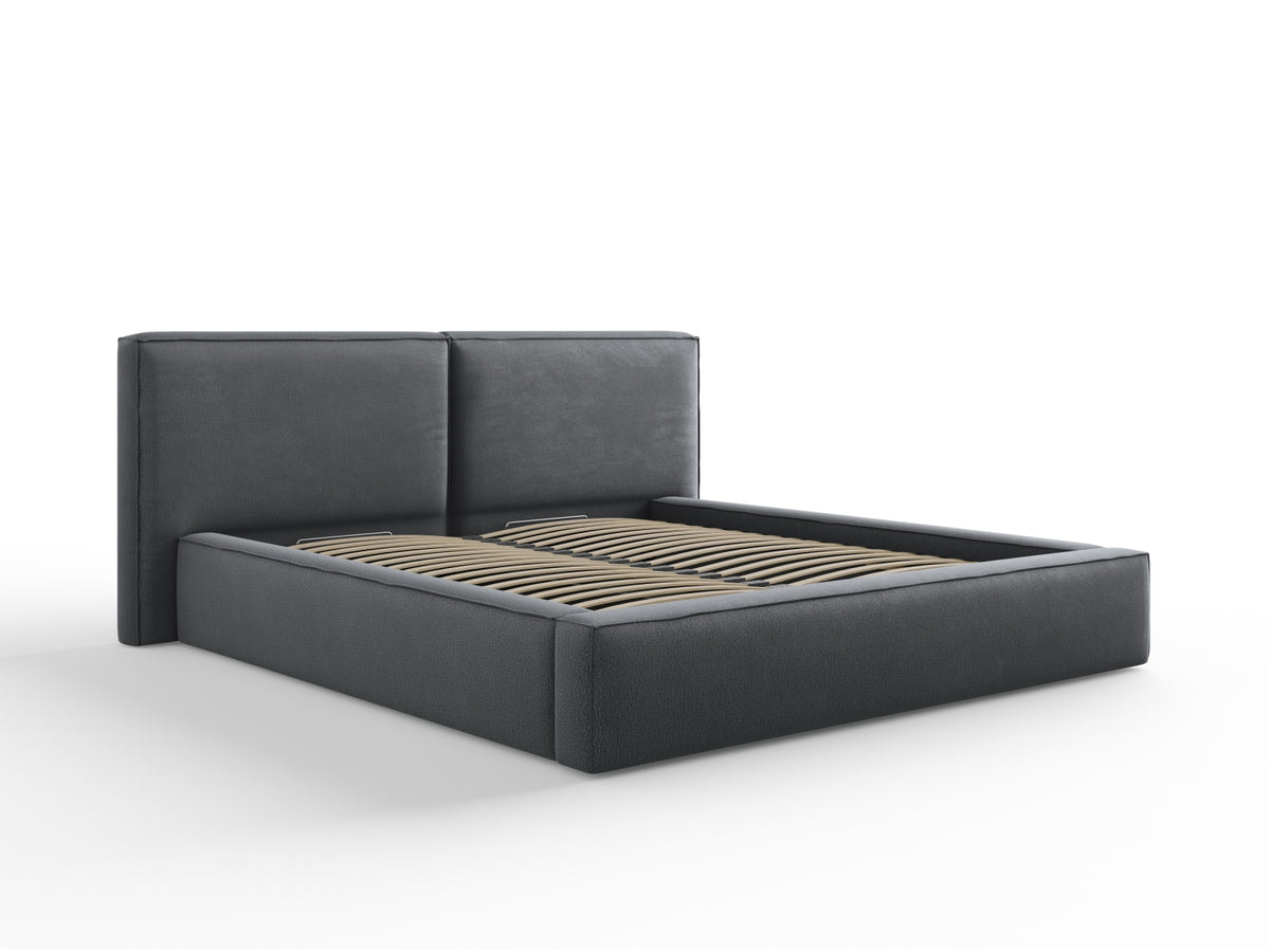 Letto contenitore con testiera doppia, "Jodie", 228x234x97,5