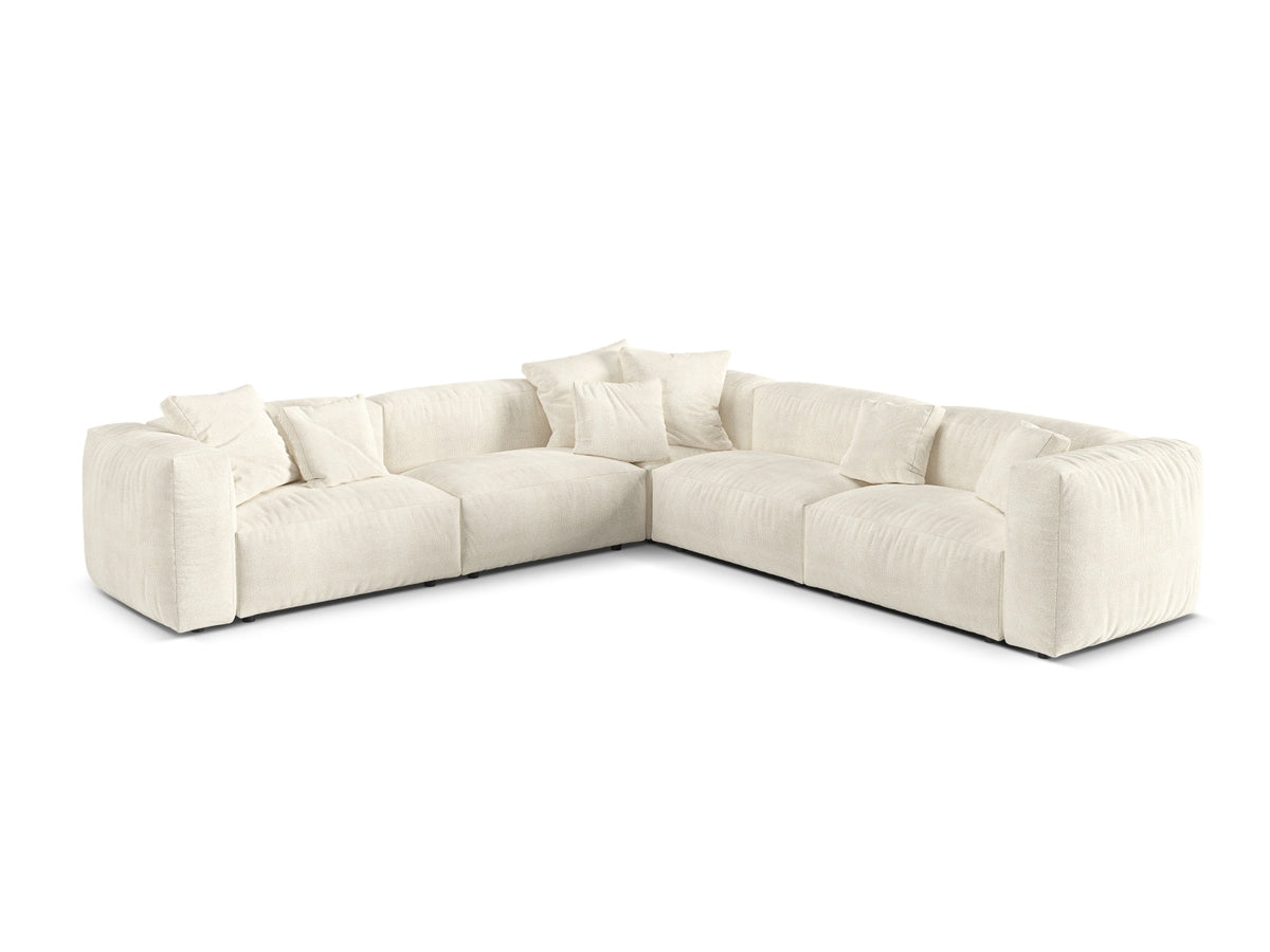 Divano Angolare Simmetrico Componibile XL Martina, 5 Posti, 316x316x75
