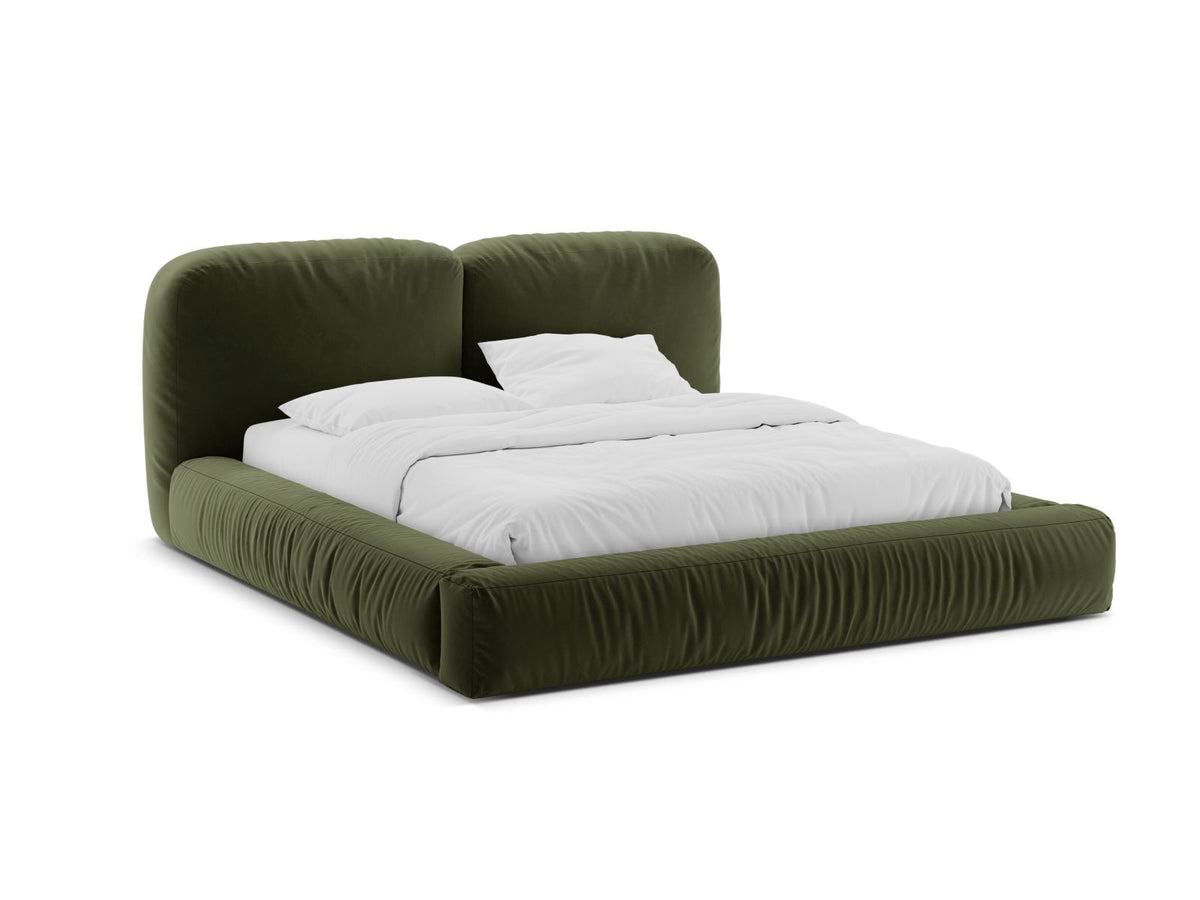 Letto Contenitore con Testata Martina - Verde 200x200