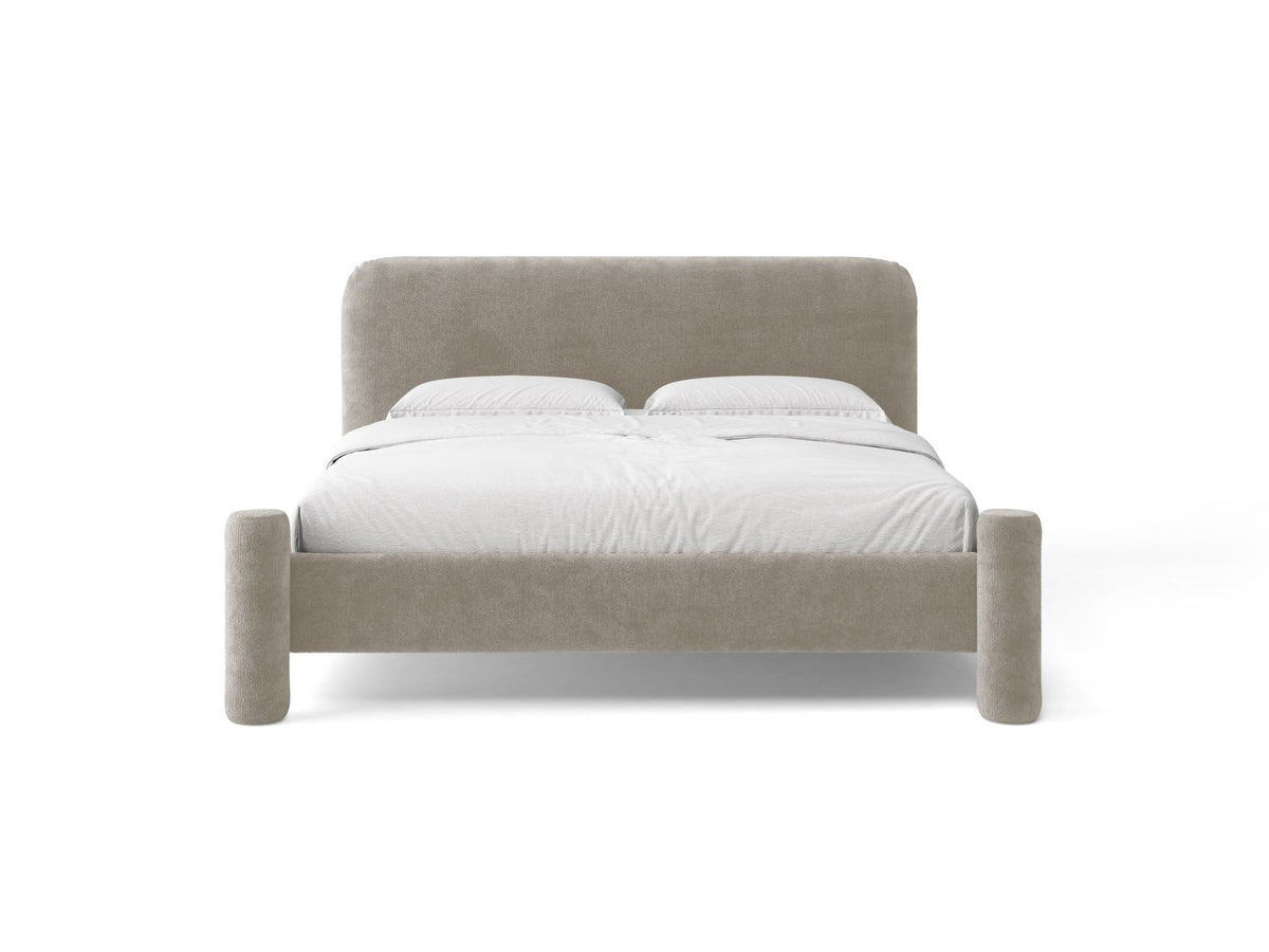 Letto con Testata Vera - Beige 160x200