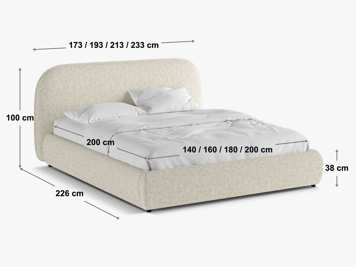 Letto Contenitore con Testata Murada