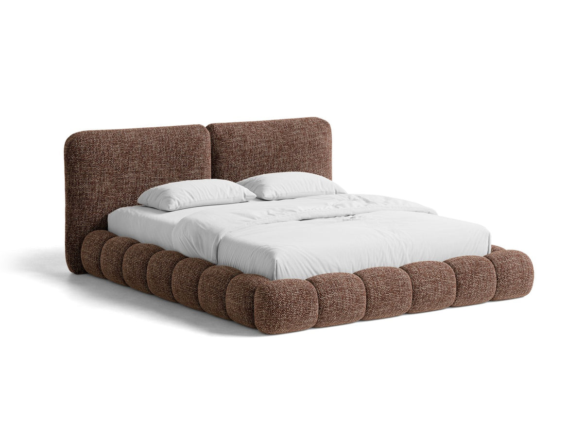 Letto Contenitore con Testata Solange - Marrone 160x200