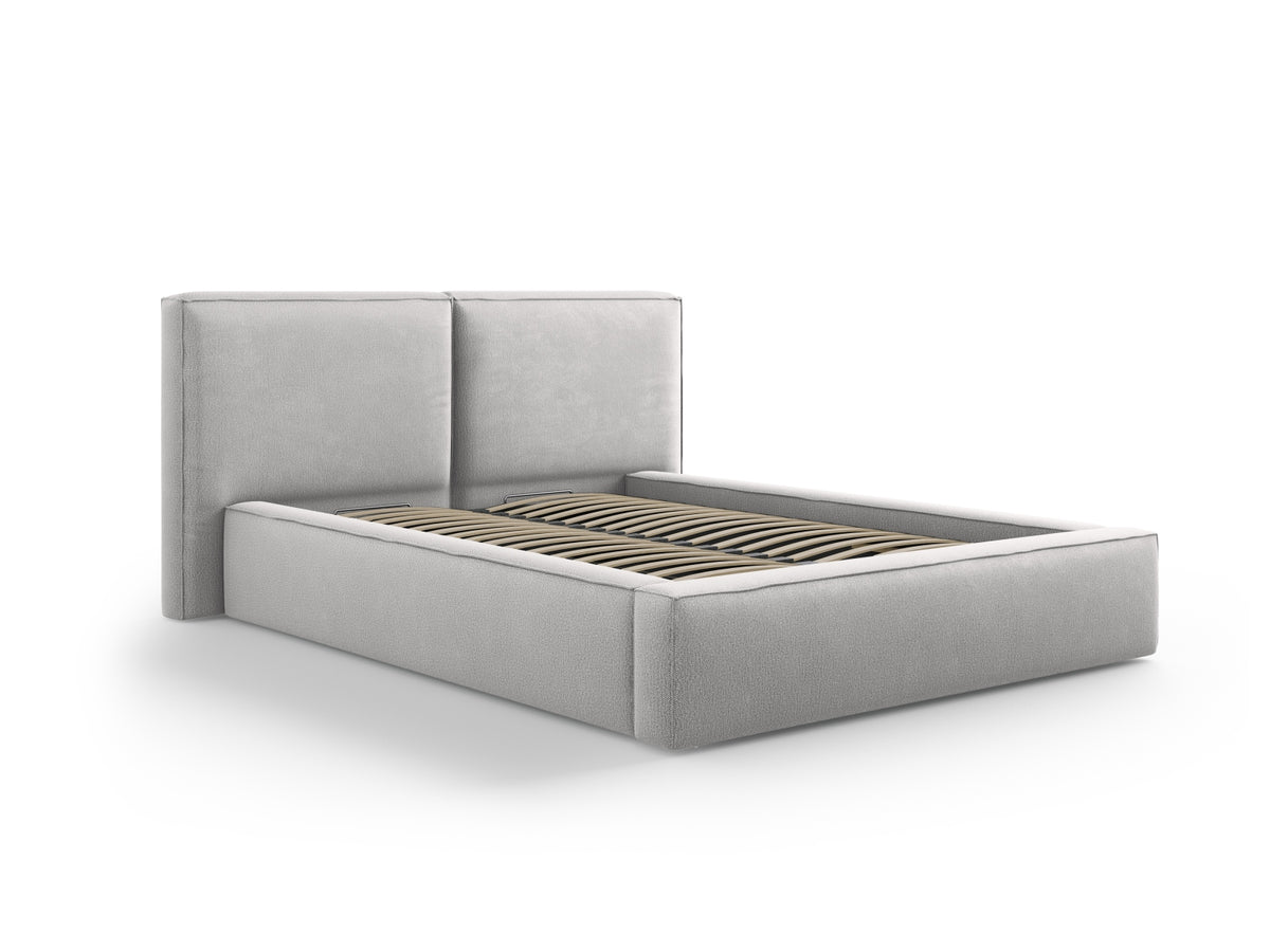 Letto contenitore con testiera doppia, "Jodie", 228x194x97,5
