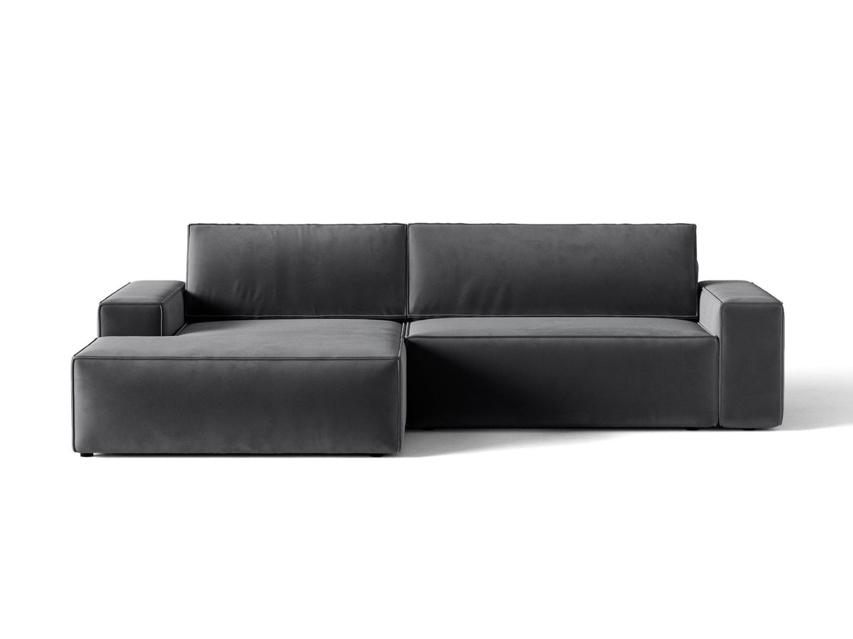 Divano Letto Angolare con Contenitore Jodie, 3 Posti, 151x246x86