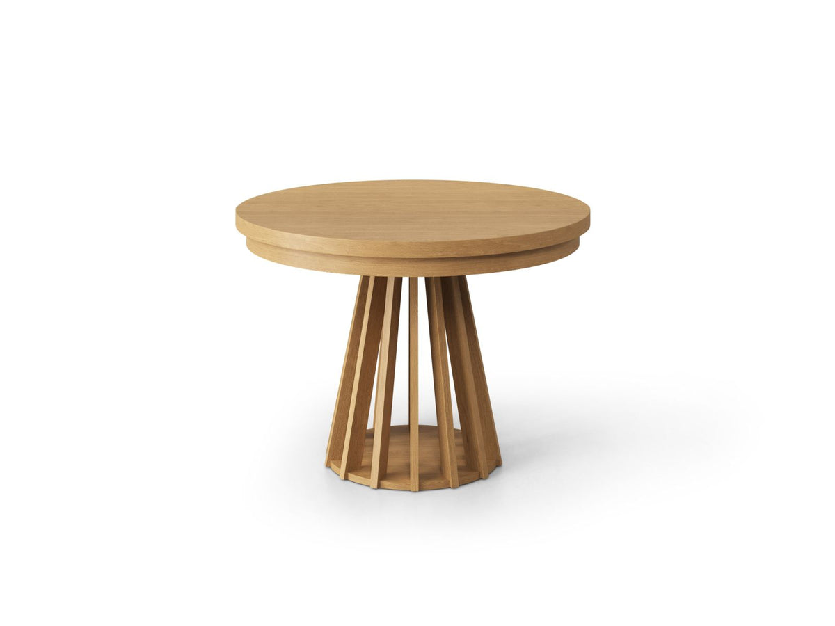 Tavolo Allungabile, "Melva", 8 Posti, 110/210x110x76 - Rovere Naturale Impiallacciato