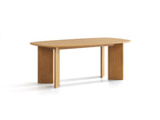 Tavolo da Pranzo, "Charlotte", 8 Posti, 200x100x76 - Rovere Naturale