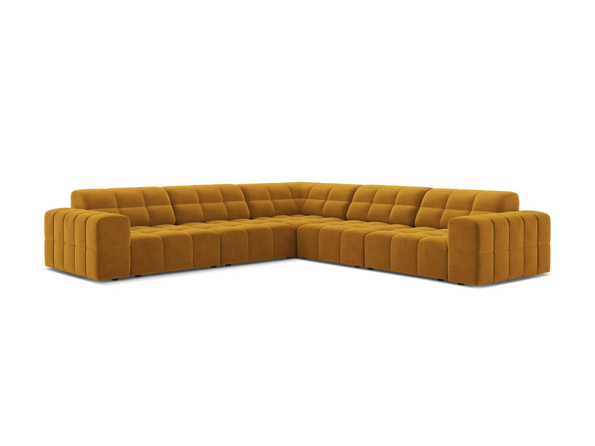 Divano Angolare Simmetrico Jennifer, 7 Posti, 285x285x78