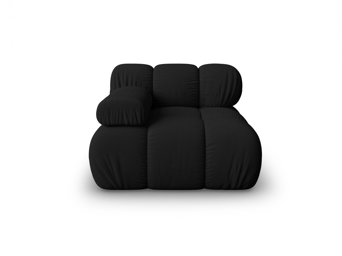 Modulo Sinistro, "Bellis", 1 Posto, 94x94x70 - Nero