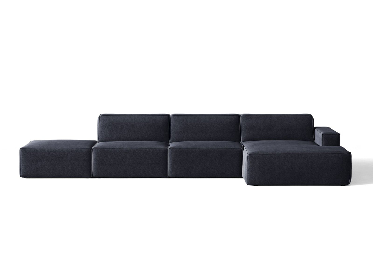 Divano Angolare Componibile Jodie, 5 Posti, 162x341x77