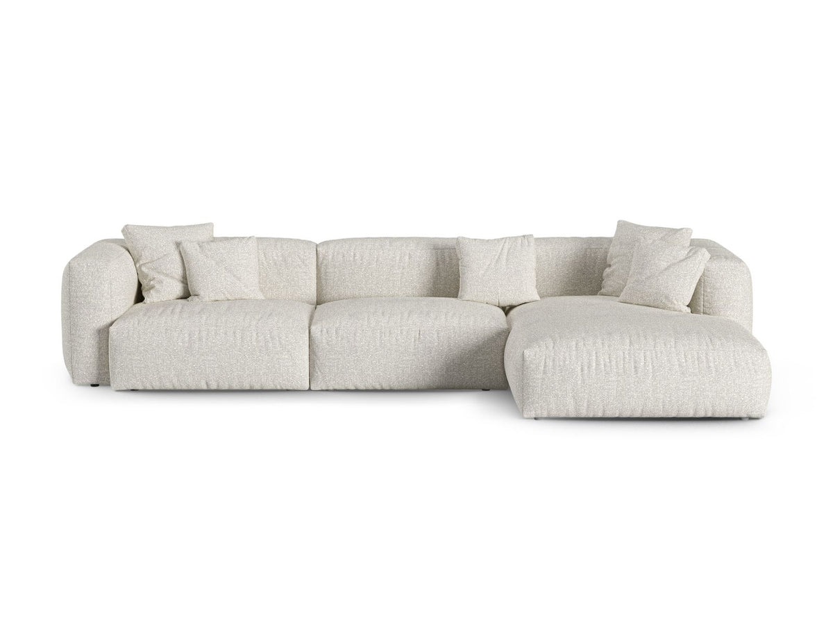 Divano Angolare Componibile XL Martina Seduta Profonda, 3 Posti, 176x330x75