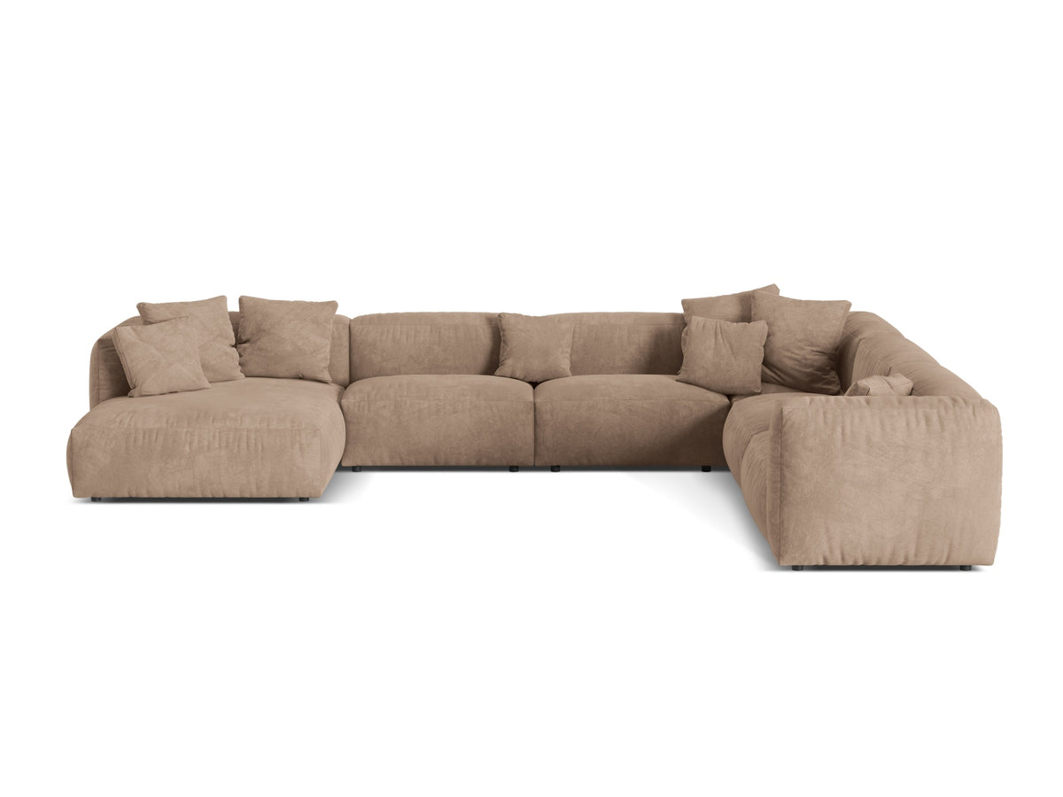Divano Angolare Componibile XL Martina, 6 Posti, 316x406x75