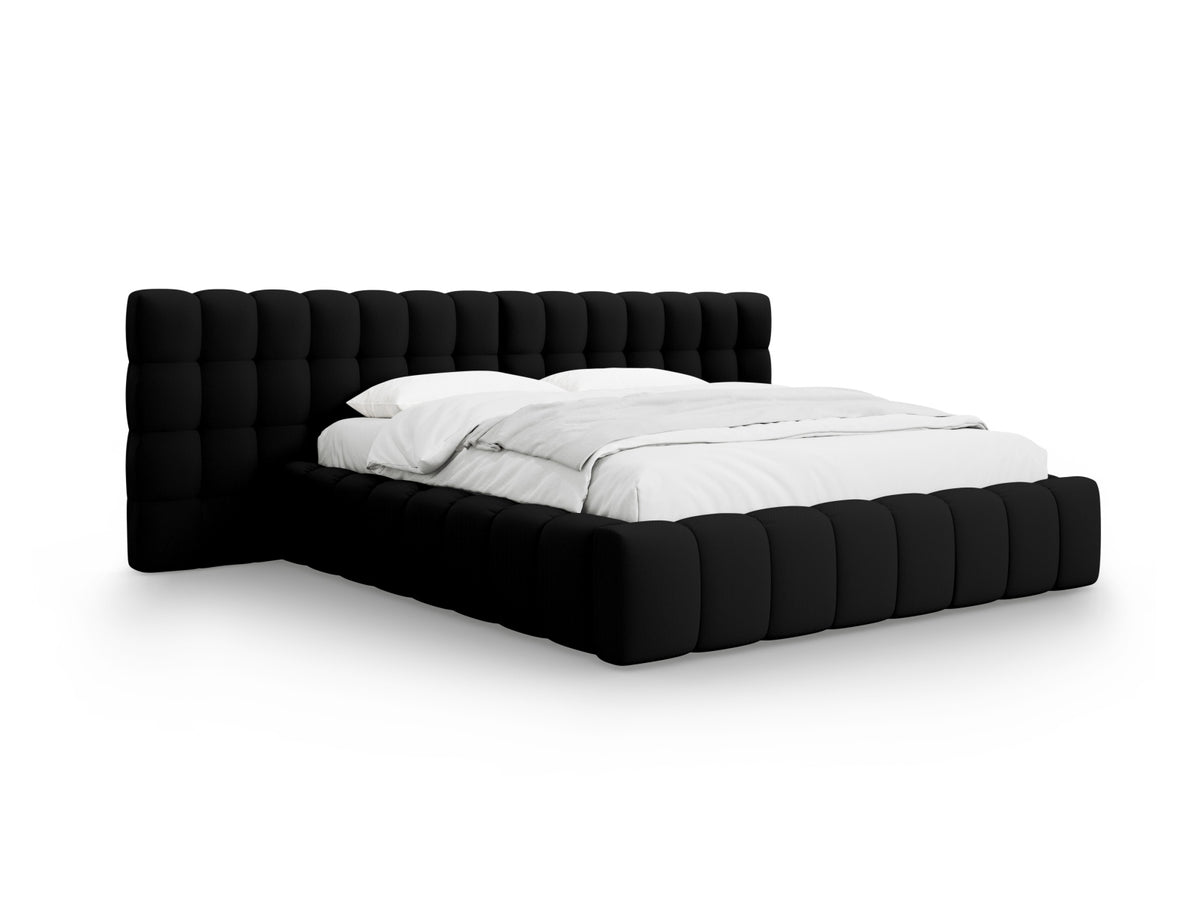 Letto contenitore con testiera doppia, "Mamaia", 230x200x100