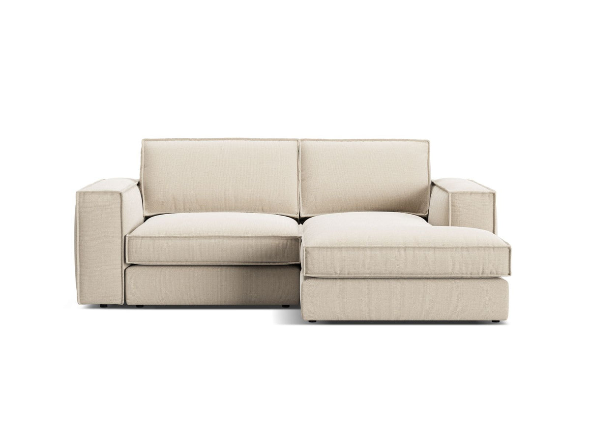 Divano Angolare Modulare Destro, "Pola", 2 Posti, 226x158x88 - Beige