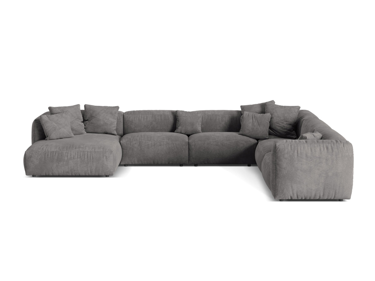 Divano Angolare Componibile XL Martina, 6 Posti, 316x406x75