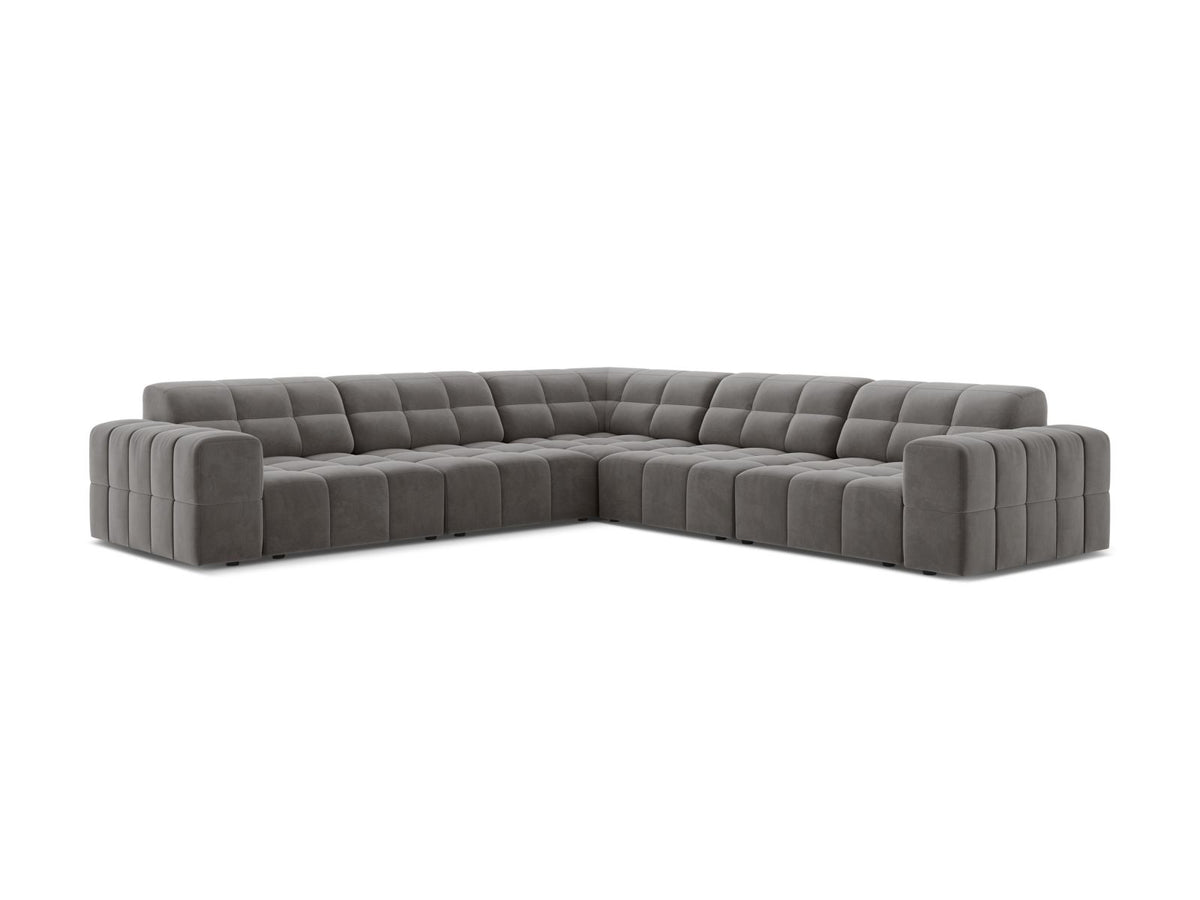 Divano Angolare Simmetrico Jennifer, 7 Posti, 285x285x78