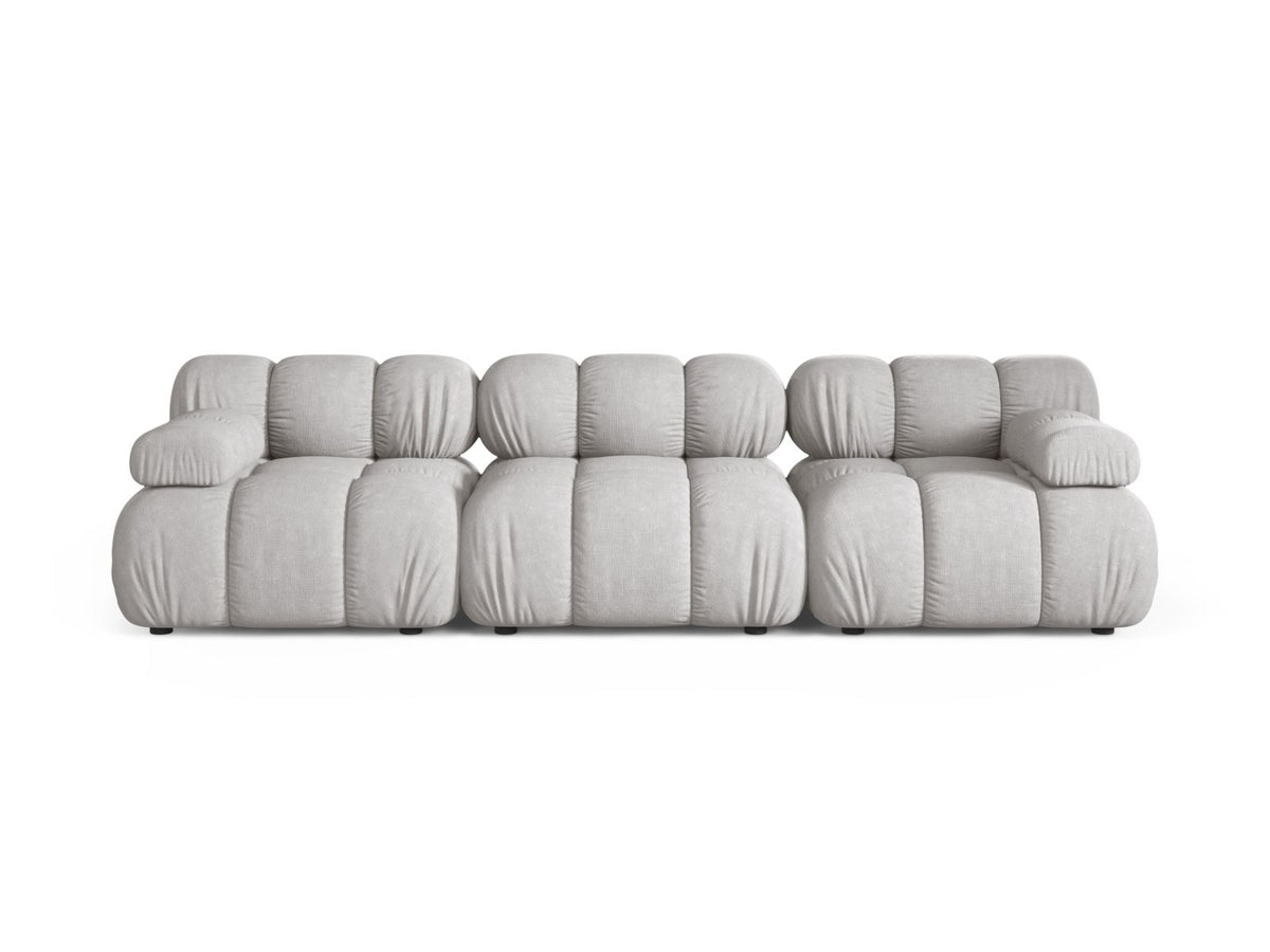 Divano Modulare, "Bellis", 3 Posti, 282x94x70 - Grigio Chiaro